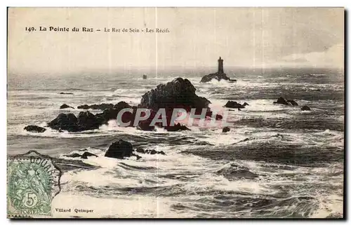 Ansichtskarte AK La Pointe du Raz Le Raz de Sein Les Recifs