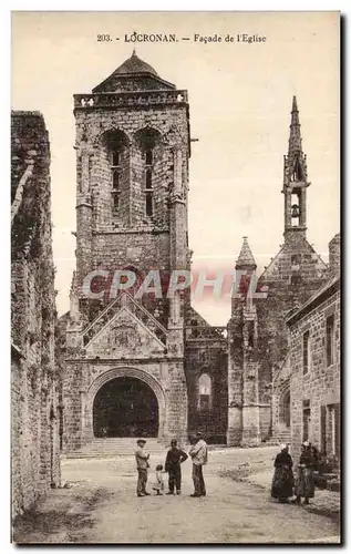 Cartes postales Locronan Facade de I Eglise