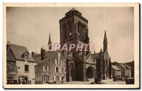 Ansichtskarte AK Locronan (XV siecle) L Eglise et le vieil Hotel St Ronan