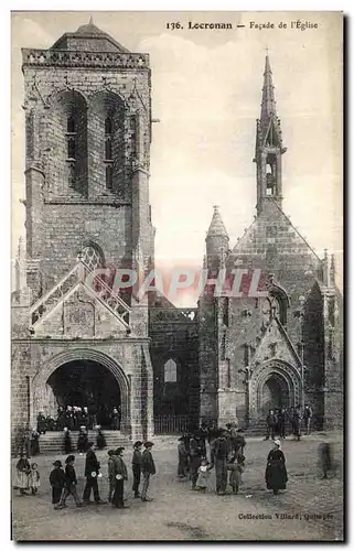 Cartes postales Locronan Facade de I Eglise