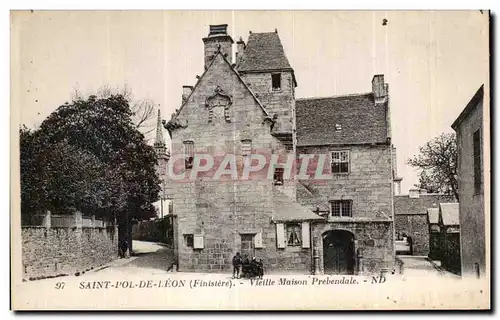 Ansichtskarte AK Saint Pol De Leon (Finistere) Vieille Maison Prebendale