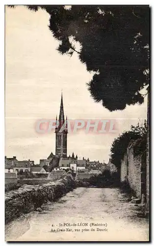 Cartes postales St Pol de Leon (Finistere) Le Croix Ker vue prise du Douric