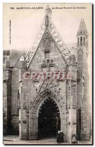 Cartes postales Saint Pol De Leon Le Grand Portail du Creisker