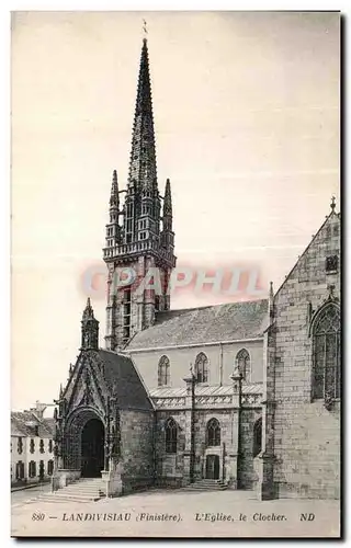 Ansichtskarte AK Landivisiau (Finistere) L Eglise le Clocher