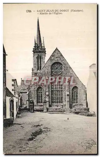 Cartes postales Saint Jean Du Doigt (Finistere) Abside de I Eglise