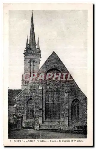 Cartes postales St Jean du Doigt (Finistere) Abside de I Eglise