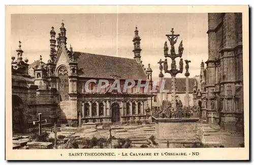 Ansichtskarte AK Saint Thegonnec Le Calvaire Et L Ossuaire