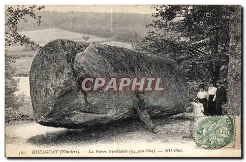 Ansichtskarte AK Huelgoat (Finistere) La Pierre tremblante