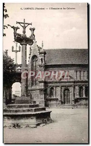 Cartes postales Lampaul (Finistere) L Ossuaire et les Calvaires