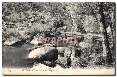 Cartes postales Huelgoat Sortie du Gouffre