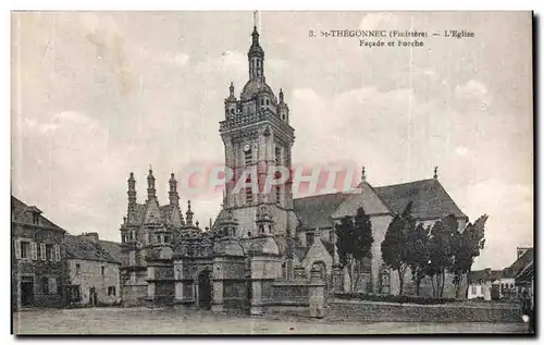 Ansichtskarte AK St Thegonnec (Finistere) L Eglise Facade et Porche