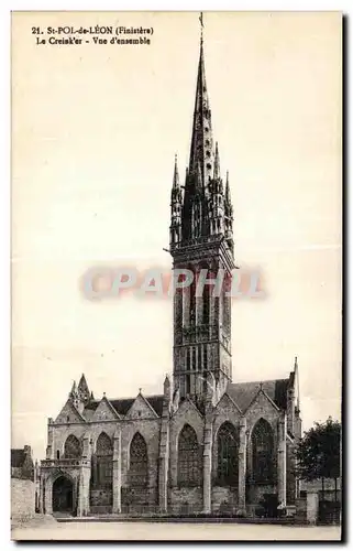 Ansichtskarte AK St Pol de Leon (Finistere) Le Creisk er Vue d ensemble