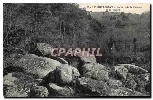 Ansichtskarte AK Le Huelgoat Rochers de la fontaine de la Vierge