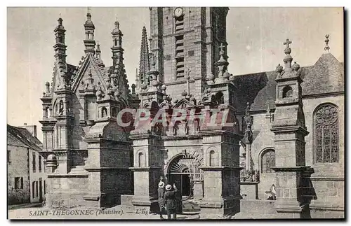 Ansichtskarte AK Saint Thegonnec (Finistere) L Eglise