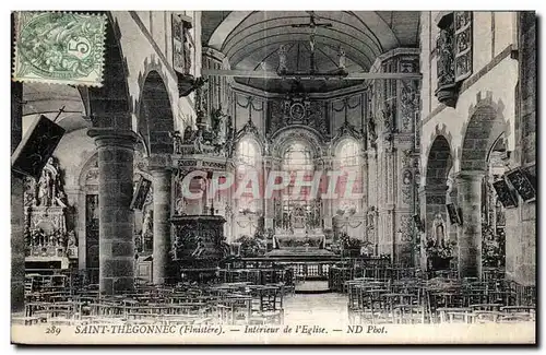 Ansichtskarte AK Saint Thegonnec (Finistere) Interieur de I Eglise