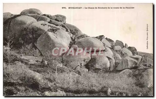 Ansichtskarte AK Huelgoat Le Chaos De Rochers de la Route de la Feuillee