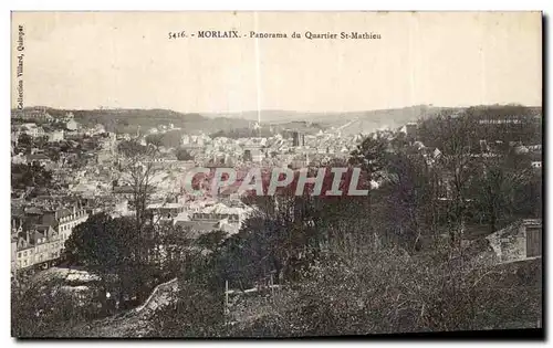 Cartes postales MOrlaix Panorama du Quartier St Mathieu