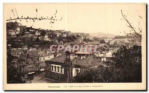 Cartes postales MOrlaix La Ville Vue des Jardins Suspoadus