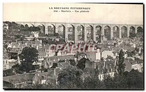 Ansichtskarte AK Bretagne Pittoresque Morlaix Vue general
