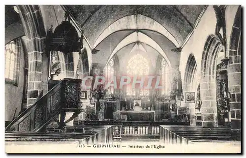 Ansichtskarte AK Gumiliau Interieur de I Eglise