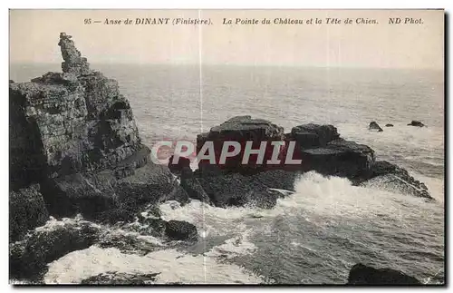 Cartes postales Anse de Dinant (Finistere) La Pointe Du Chateau et la Tete de Chien