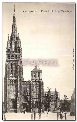 Cartes postales Folgoet Facade de I Eglise de Notre Dame