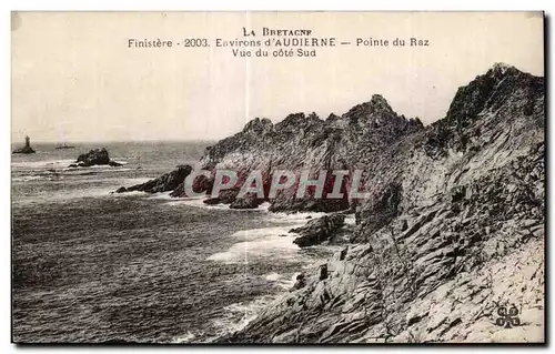 Ansichtskarte AK La Bretagne Finistere Environs d Audierne Point du Raz Vuedu cote Sud