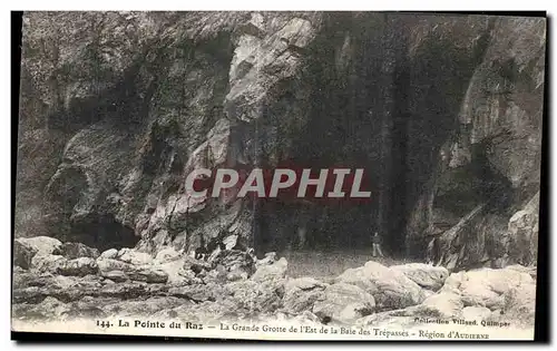 Ansichtskarte AK La Pointe du Raz La grande grotte de l Est de la baie des Trepasses Region d Audierne