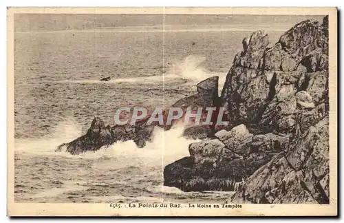 Cartes postales La Point du Raz la Moine en Tempete