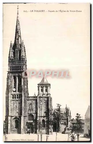 Cartes postales Le Folgoet Facade de I Eglise de Noter Dame