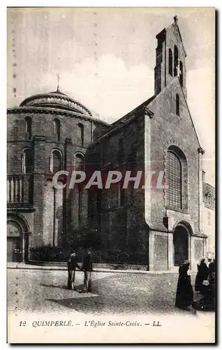 Ansichtskarte AK Quimperle L Eglise Sainte Croix