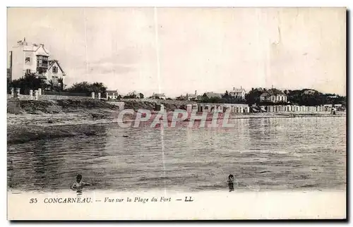 Ansichtskarte AK Concarneau Vue sur la Plage du Fort