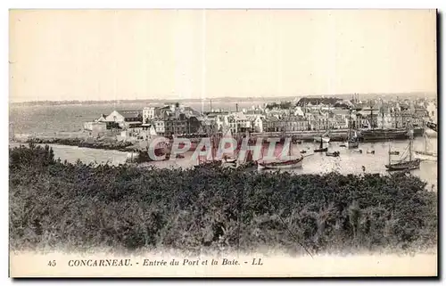 Ansichtskarte AK Concarneau Entree du Port et la Baie Bateaux