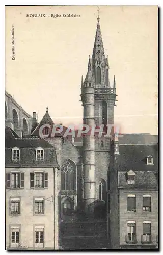 Ansichtskarte AK Morlaix Eglise St Melaine