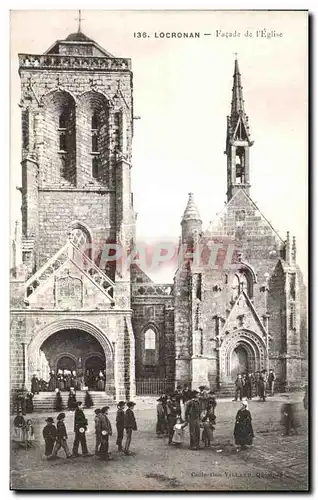 Cartes postales Locronan Facade de I Eglise