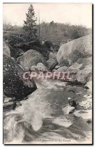 Ansichtskarte AK Huelgoat (Finistere) La Cascade Lavandiere Lavoir