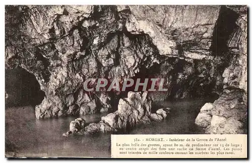 Ansichtskarte AK Morgat Interieur de la Grotte de l Autel La plus belle des grottes ayant de profondeur