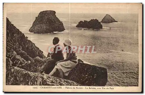 Ansichtskarte AK Camaret sur Mer pointe de penhir Le Balcon aux Tas de Pois