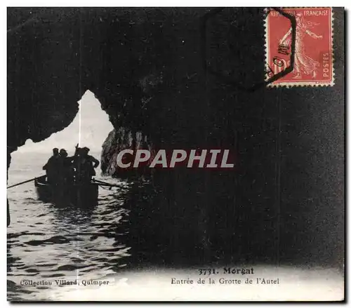 Cartes postales Morgat Entree de la Grotte de l Autel