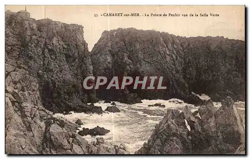 Cartes postales Camaret sur Mer La Pointe de Penhir vue de la Salle Verte