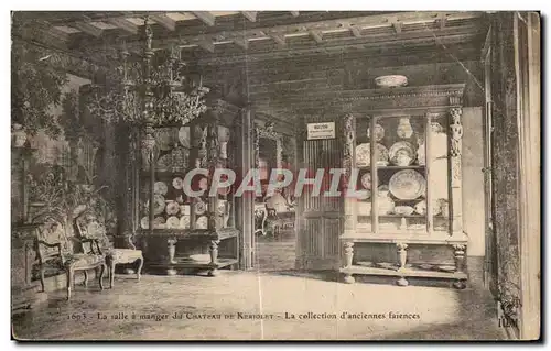 Ansichtskarte AK La salle a Manger du Chateau de Chateau de Keriolet La Collection d anciennes faiences