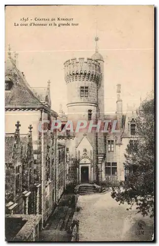 Cartes postales Chateau de Keriolet La cour d honneur et la grande tour