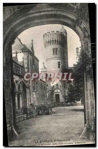 Ansichtskarte AK La Bretagne Pittoresque Chateau de keriolet pres concarneau L Entree