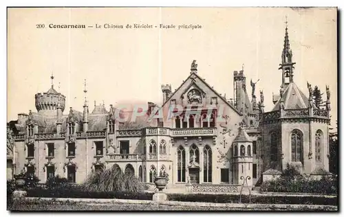 Ansichtskarte AK Concarneau Le Chateau de Keriolet Facade Principale