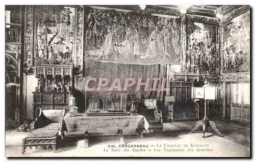 Cartes postales Concarneau Le Chateau de Keriolet La Salle des Gardes des Gobelins