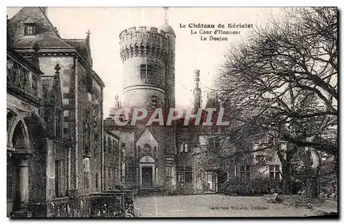 Ansichtskarte AK Le Chateau de Keriolet La Cour d Honneur Le Donjon