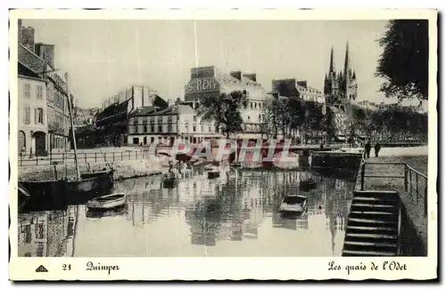 Ansichtskarte AK Quimper Les quais de l Odet