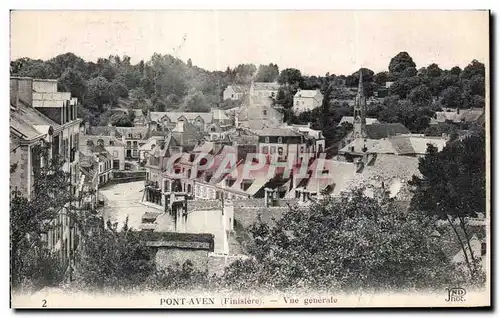 Cartes postales Pont Aven(Finistere) Vue generale