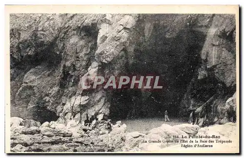 Ansichtskarte AK La Pointe du Raz La Grande Grotte de l Est bde la Baie des Trepasses Region d Audierne