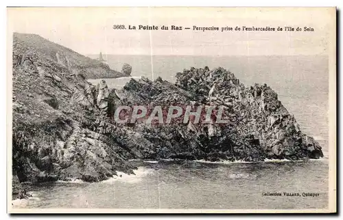 Ansichtskarte AK La Pointe du Raz Perspective prise de l embarcadere de VII de Sein